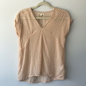 100% Silk Sheer Blush Raven + Lily Blouse
